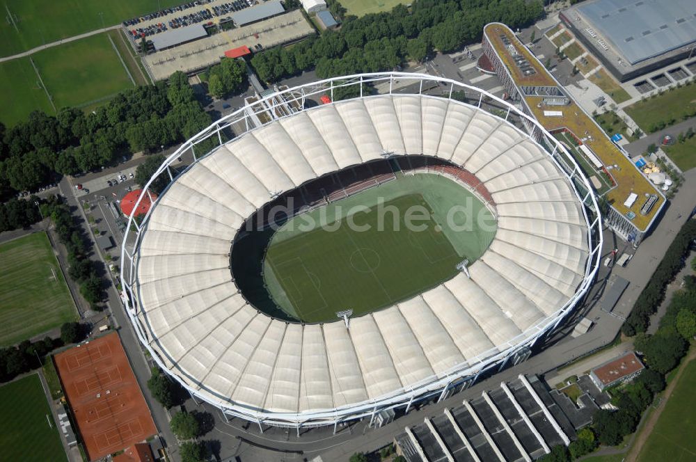 STUTTGART aus der Vogelperspektive: Mercedes-Benz-Arena / Gottlieb-Daimler-Stadion in Stuttgart