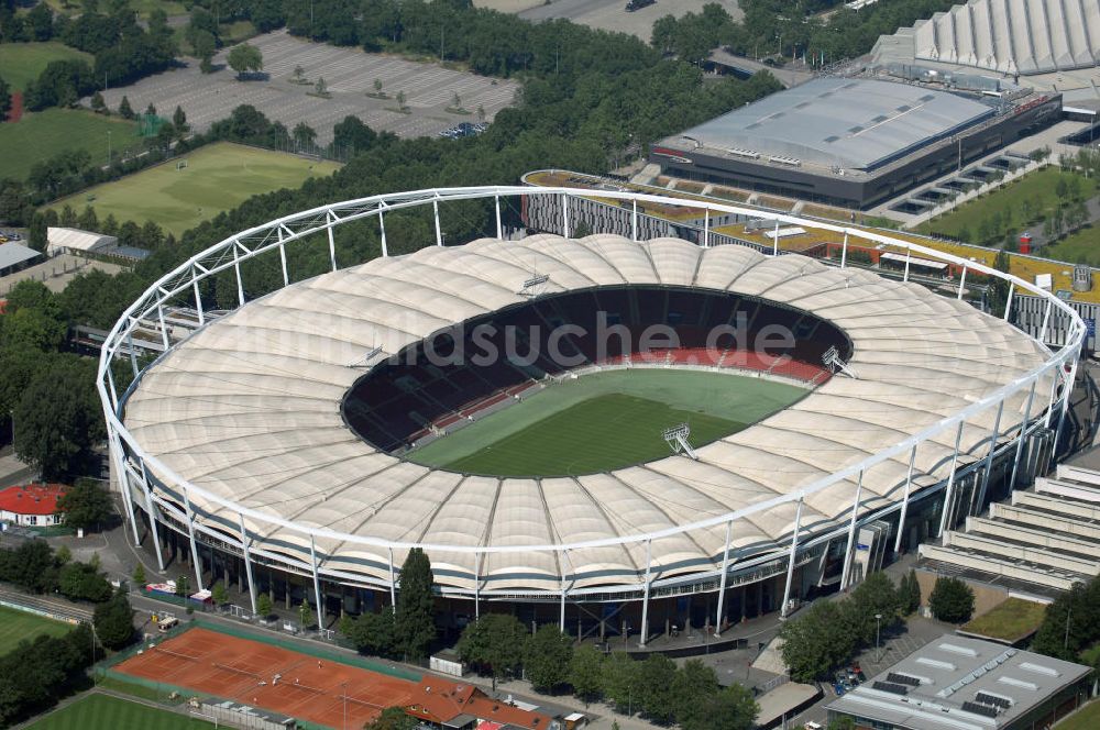 STUTTGART von oben - Mercedes-Benz-Arena / Gottlieb-Daimler-Stadion in Stuttgart