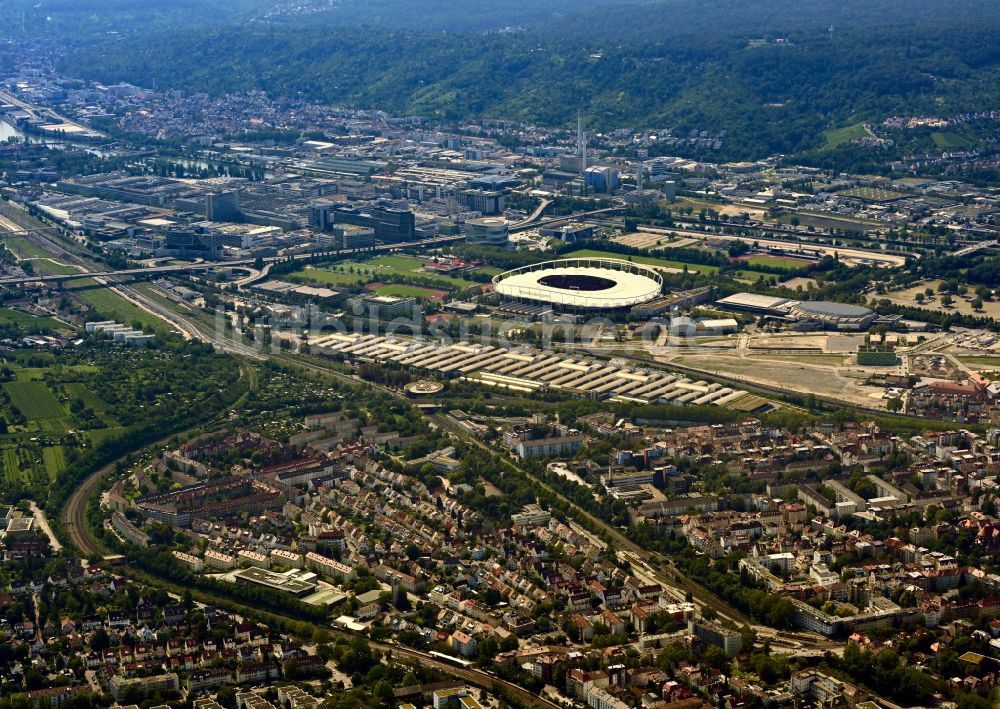 Luftbild Stuttgart - Mercedes-Benz Arena in Stuttgart im Bundesland Baden-Württemberg, Deutschland