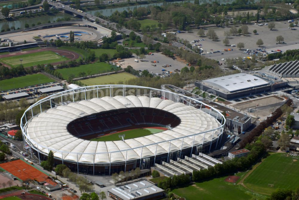 Luftbild Stuttgart - Mercedes-Benz Arena in Stuttgart im Bundesland Baden-Württemberg, Deutschland