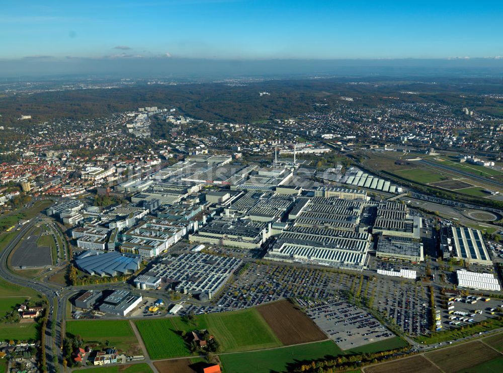 Sindelfingen von oben - Mercedes-Benz-Werk in Sindelfingen im Bundesland Baden-Württemberg