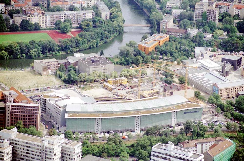 Luftaufnahme Berlin / Charlottenburg - Mercedes - Niederlassung Baustellenerweiterung am Salzufer Charlottenburg / Berlin