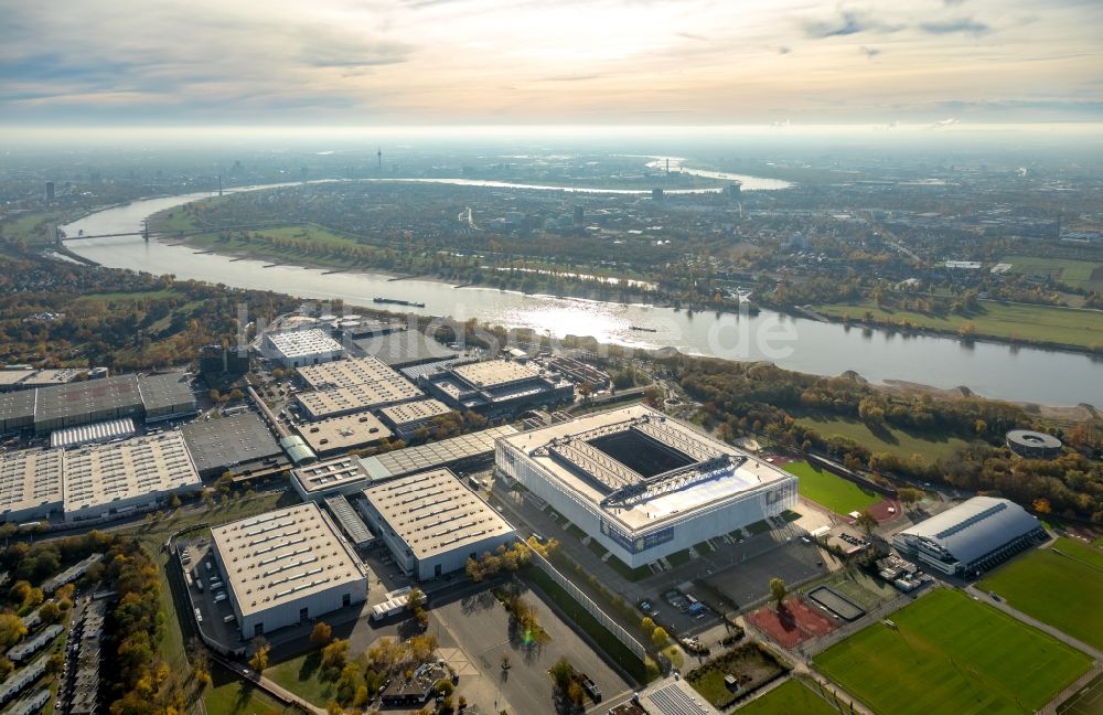 Düsseldorf aus der Vogelperspektive: MERKUR SPIEL-ARENA in Düsseldorf im Bundesland Nordrhein-Westfalen