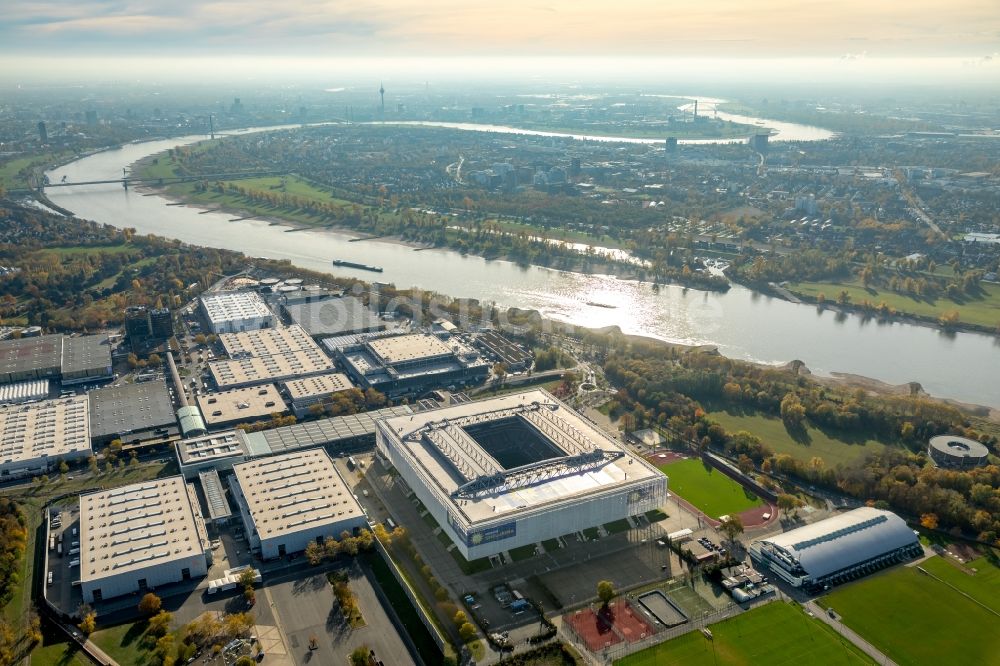 Luftbild Düsseldorf - MERKUR SPIEL-ARENA in Düsseldorf im Bundesland Nordrhein-Westfalen