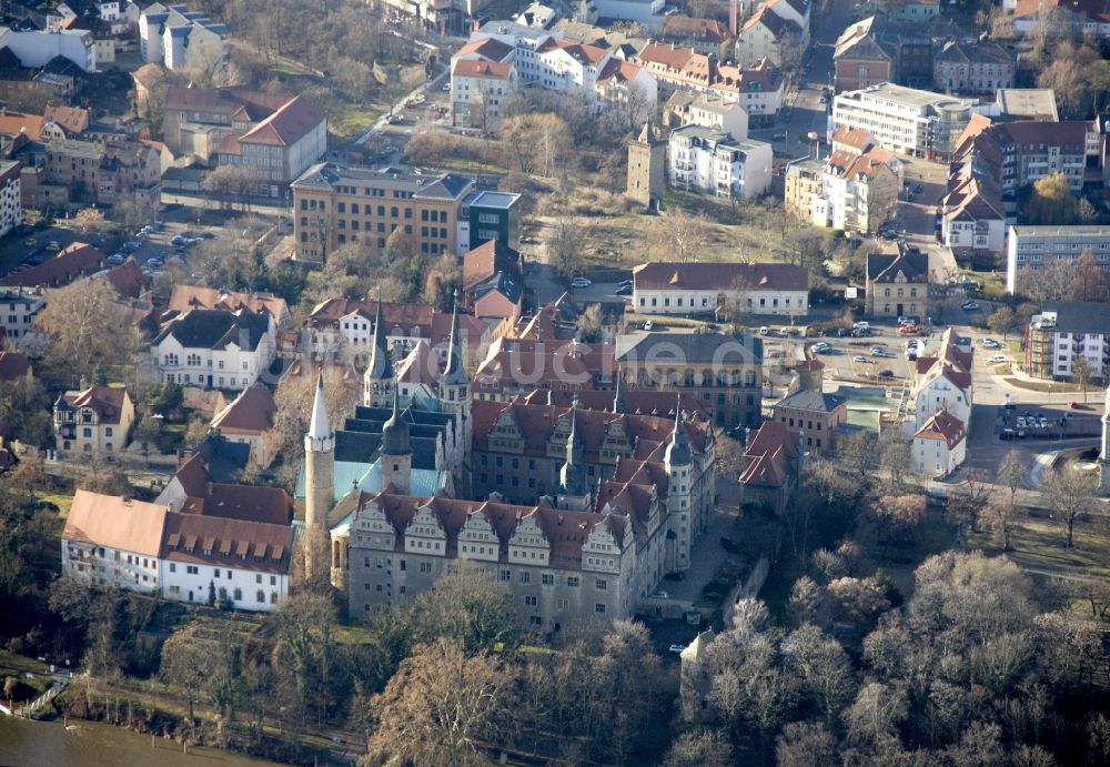 Merseburg aus der Vogelperspektive: Merseburger Dom im Bundesland Sachsen-Anhalt