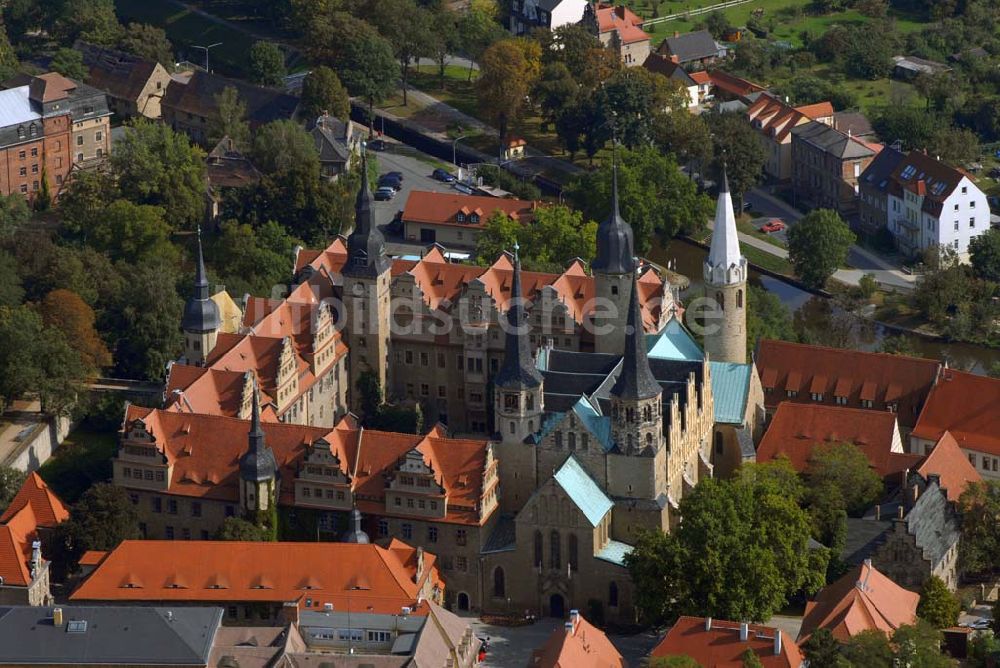 Merseburg von oben - Merseburger Dom-Schlossensemble