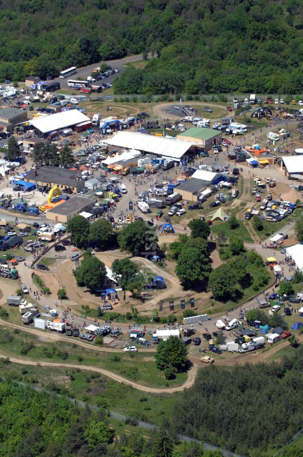 Luftaufnahme Bad Kissingen - Messe Abenteuer & Allrad in Bad Kissingen / Bayern