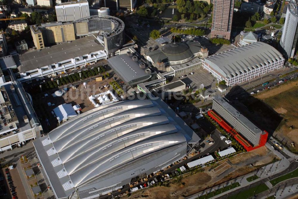 Frankfurt am Main von oben - Messe- und Ausstellungsgelände in Frankfurt am Main