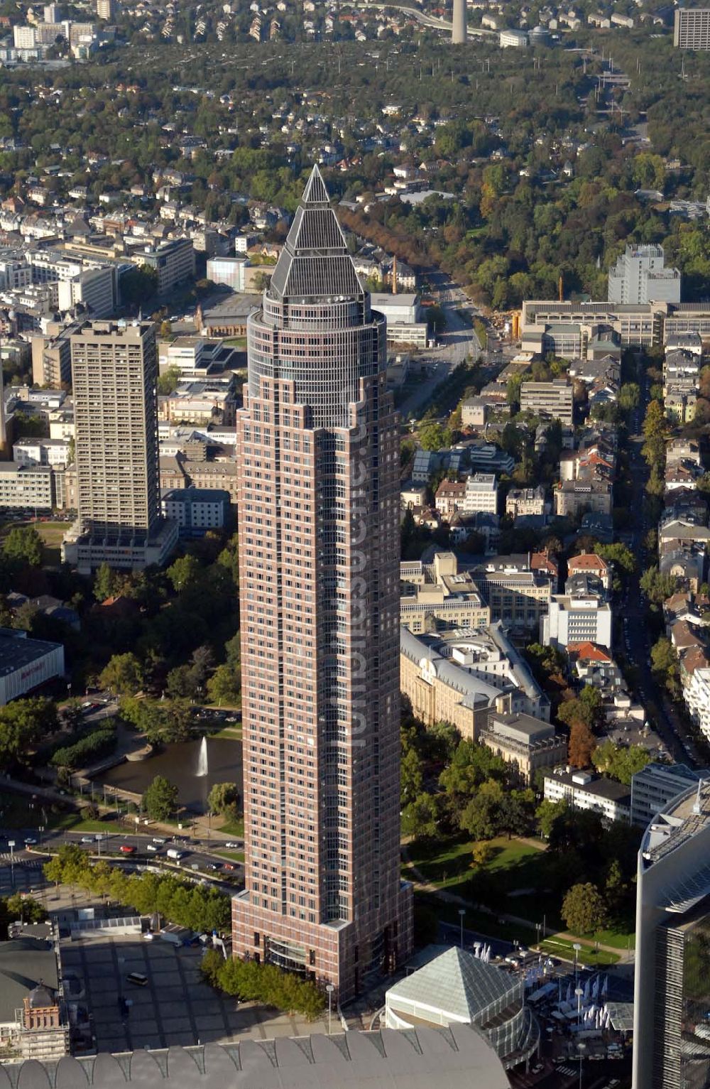 Luftaufnahme Frankfurt am Main - Messe- und Ausstellungsgelände in Frankfurt am Main