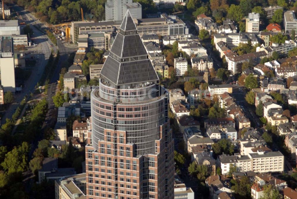 Frankfurt am Main von oben - Messe- und Ausstellungsgelände in Frankfurt am Main