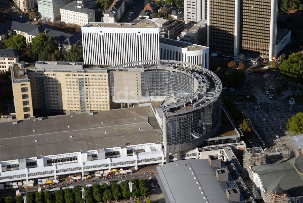 Frankfurt am Main aus der Vogelperspektive: Messe- und Ausstellungsgelände in Frankfurt am Main