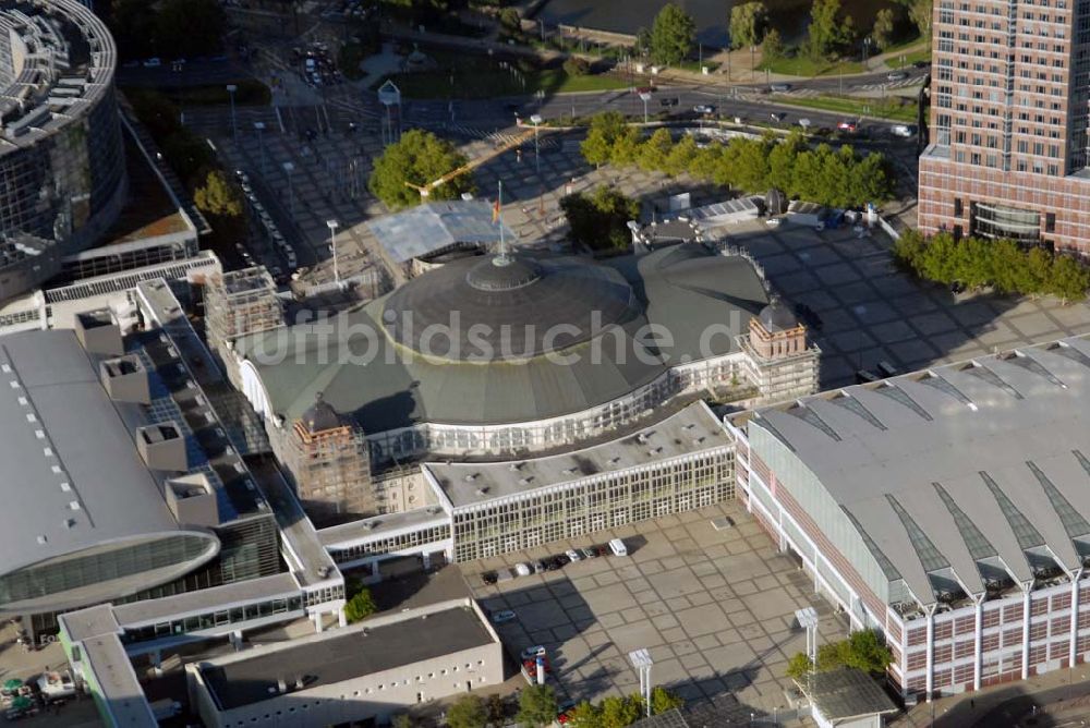 Frankfurt am Main aus der Vogelperspektive: Messe- und Ausstellungsgelände in Frankfurt am Main