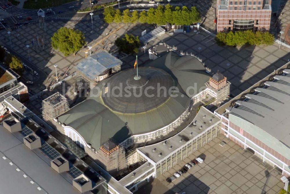 Frankfurt am Main von oben - Messe- und Ausstellungsgelände in Frankfurt am Main