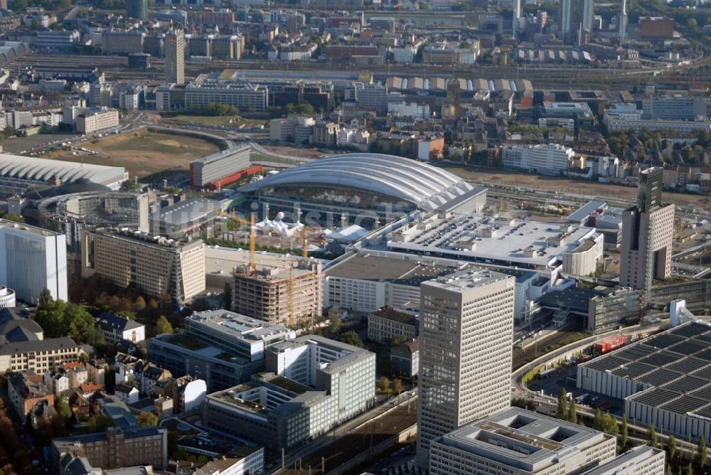 Frankfurt am Main aus der Vogelperspektive: Messe- und Ausstellungsgelände in Frankfurt am Main