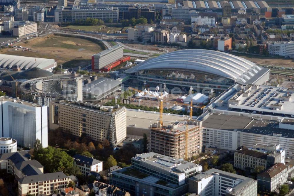 Luftaufnahme Frankfurt am Main - Messe- und Ausstellungsgelände in Frankfurt am Main