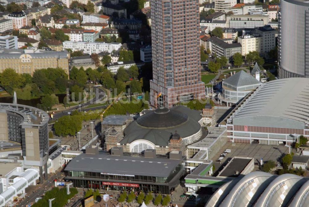 Frankfurt am Main aus der Vogelperspektive: Messe- und Ausstellungsgelände in Frankfurt am Main