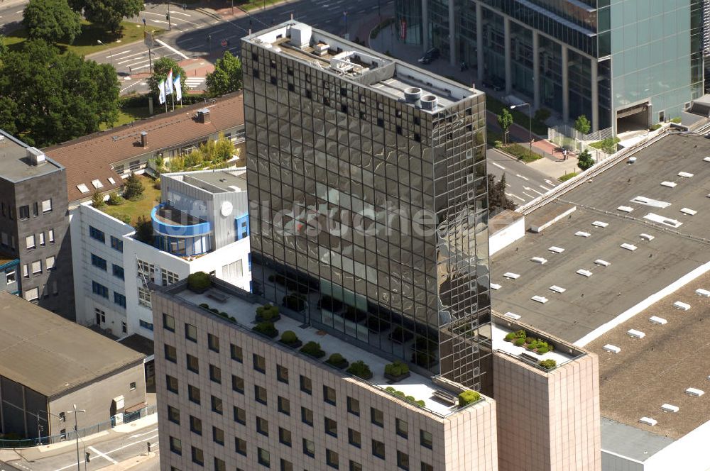 Frankfurt von oben - Messe Torhaus in Frankfurt am Main