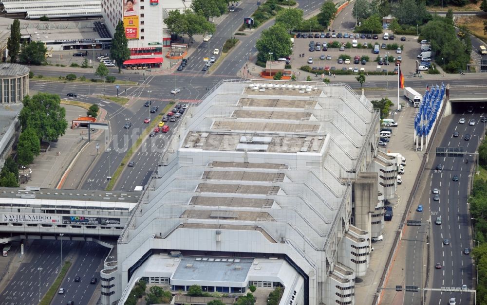 Berlin aus der Vogelperspektive: Messegelände Berlin mit dem Kongreßzentrum ICC am Funkturm