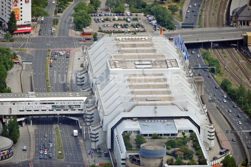 Berlin von oben - Messegelände Berlin mit dem Kongreßzentrum ICC am Funkturm