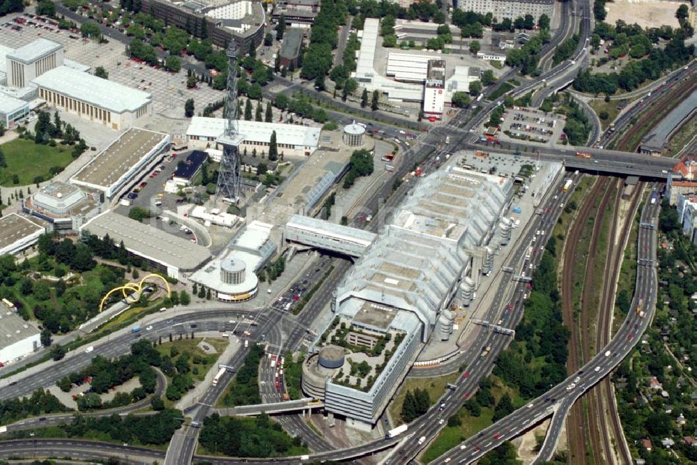 Berlin / Charlottenburg von oben - Messegelände am berliner Funkturm in Berlin / Charlottenburg 1995