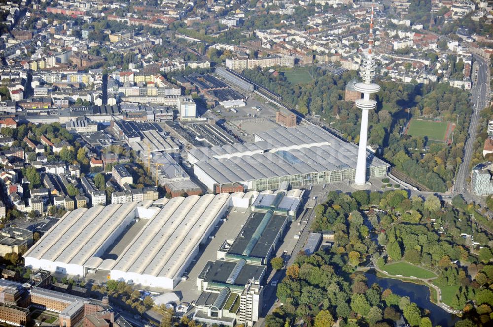 Luftbild Hamburg - Messegelände und Fernsehturm Hamburg