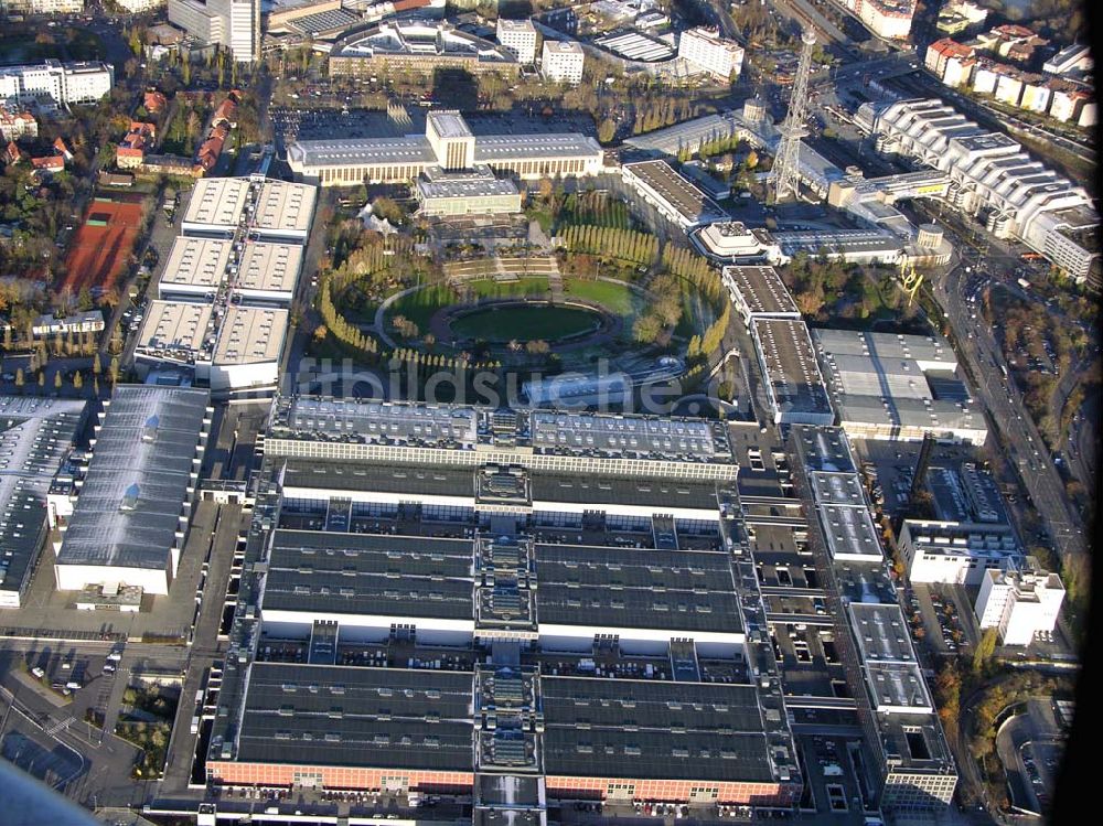 Berlin von oben - Messegelände und Funkturm Berlin Charlottenburg/Wilmersdorf