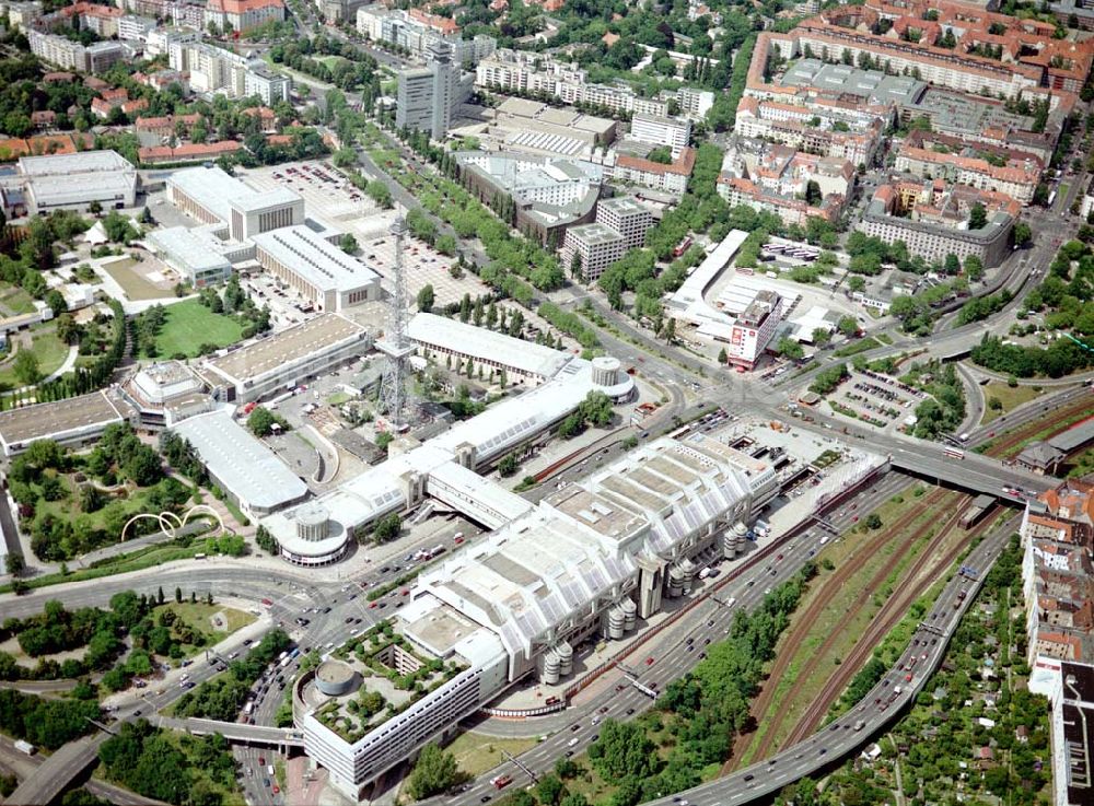 Berlin - Charlottenburg aus der Vogelperspektive: Messegelände, ICC und Funkturm in Berlin - Charlottenburg