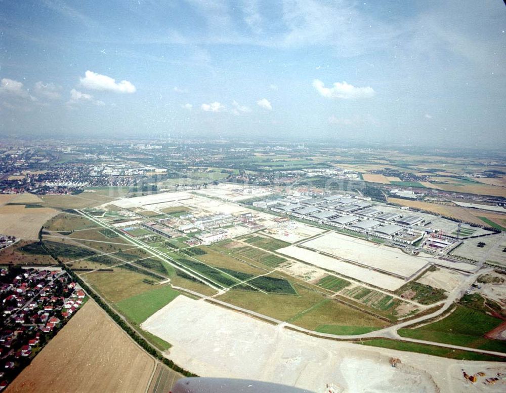 München von oben - Messegelände in München - Riem.