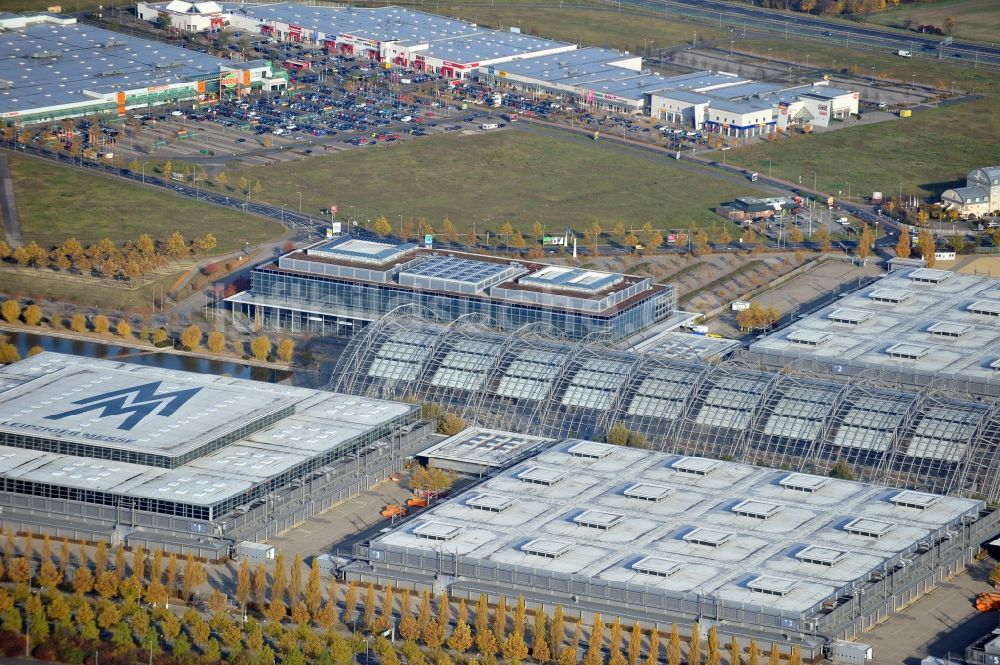 Luftbild Leipzig - Messegelände Neue Messe Leipzig in Sachsen / Saxony