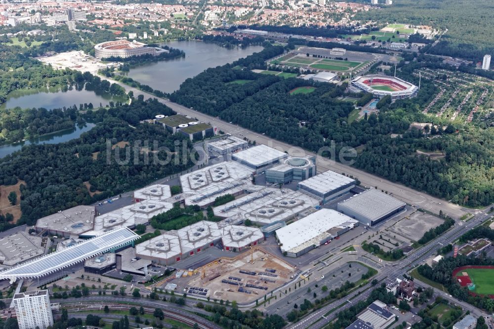 Nürnberg aus der Vogelperspektive: Messegelände Nürnberg im Bundesland Bayern