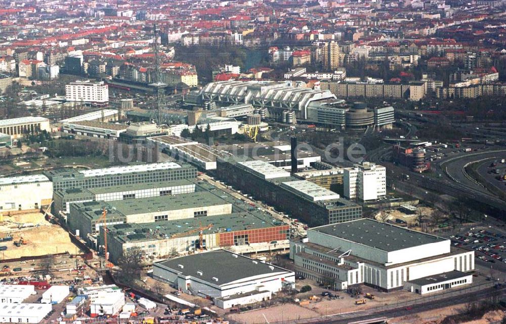 Luftaufnahme Berlin - Charlottenburg - Messegeländeerweiterung am Funkturm