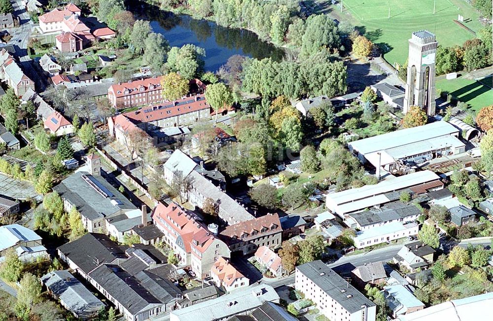 Eberswalde / Brandenburg von oben - Messingwerksiedlung (UNESCO-Denkmalsliste) in Eberswalde - Finow (Brandenburg)