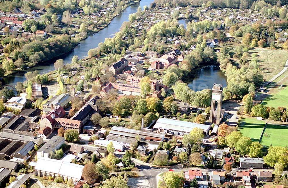 Luftaufnahme Eberswalde / Brandenburg - Messingwerksiedlung (UNESCO-Denkmalsliste) in Eberswalde - Finow (Brandenburg)