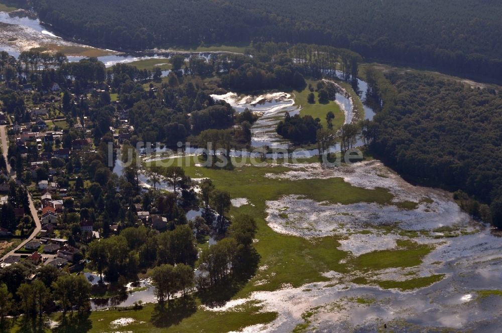 Spreenhagen von oben - Müggelspree bei Spreenhagen im Bundesland Brandenburg