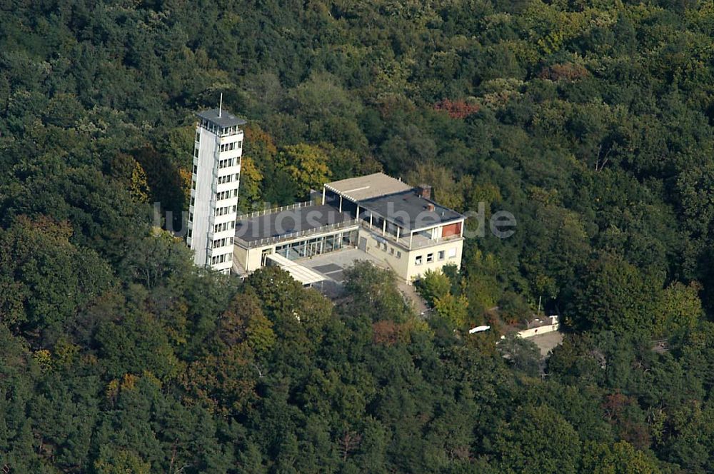 Luftaufnahme Berlin / Köpenick - 01.10.2003 Müggelturm in den Müggelbergen in Berlin- Köpenick