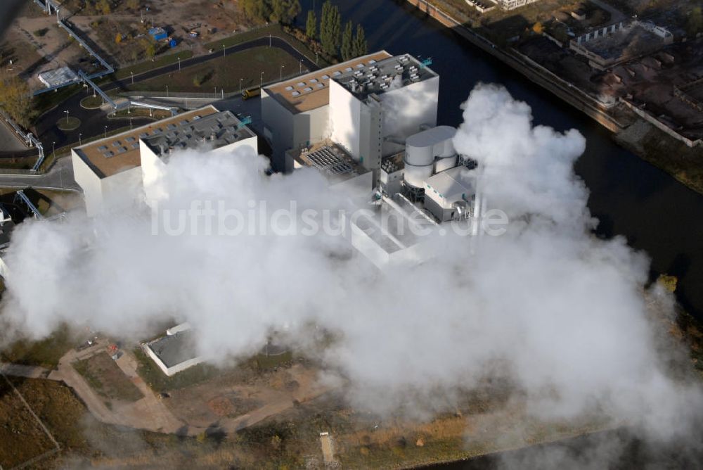 Magdeburg aus der Vogelperspektive: MHKW Rothensee GmbH in Magdeburg