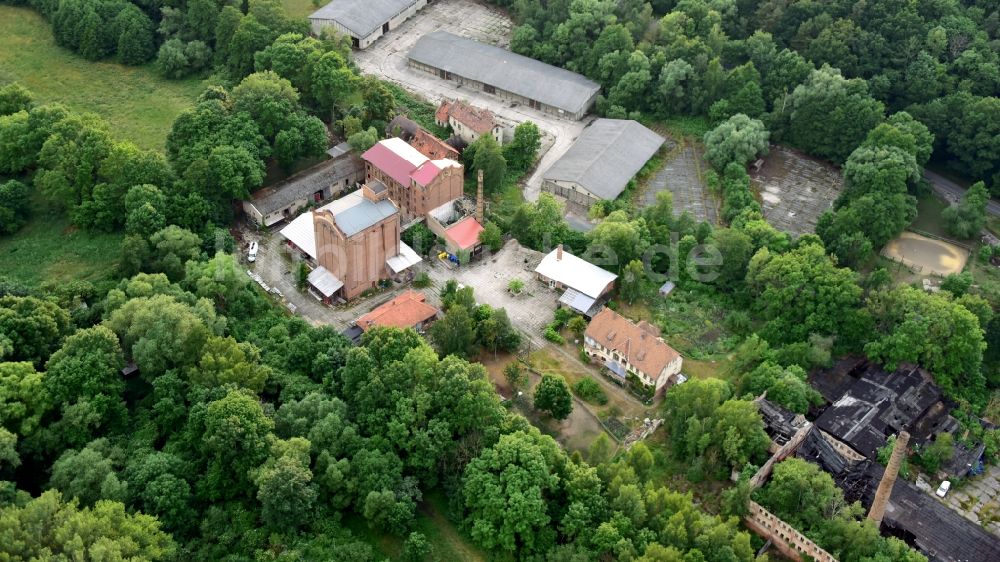 Luftbild Quedlinburg - Mühle Carl Kratzenstein in Quedlinburg im Bundesland Sachsen-Anhalt, Deutschland