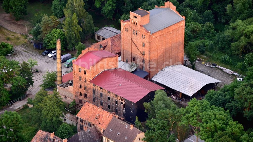 Luftbild Quedlinburg - Mühle Carl Kratzenstein in Quedlinburg im Bundesland Sachsen-Anhalt, Deutschland