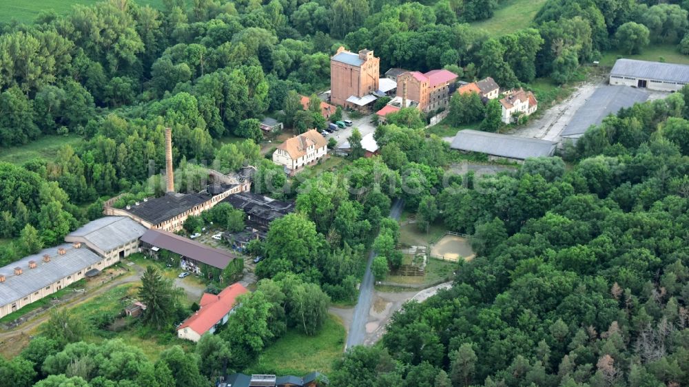 Quedlinburg aus der Vogelperspektive: Mühle Carl Kratzenstein in Quedlinburg im Bundesland Sachsen-Anhalt, Deutschland