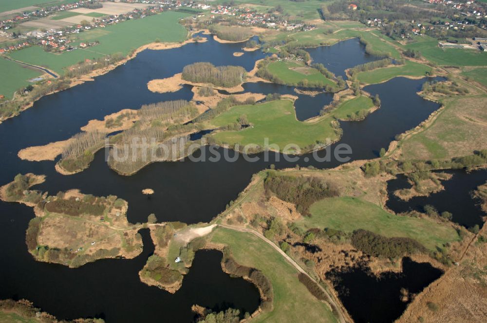 Schwante von oben - Mühlensee bei Schwante