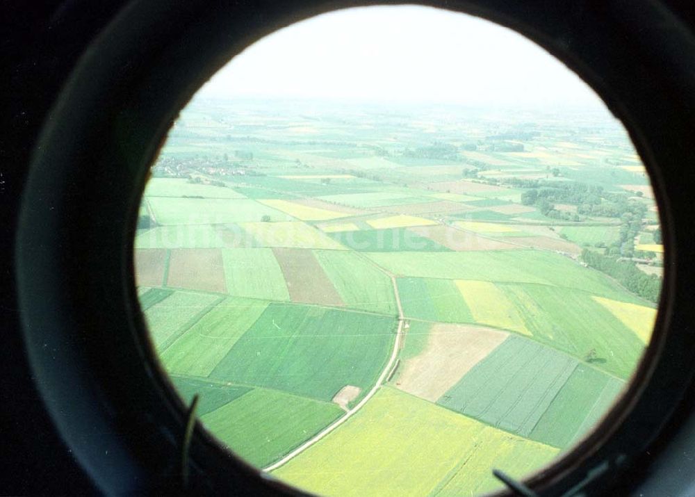 Hammelburg / Bayern von oben - Mi-8 der Bundeswehr auf einem Flug zum Truppenübungsplatz Hammelburg in Bayern.