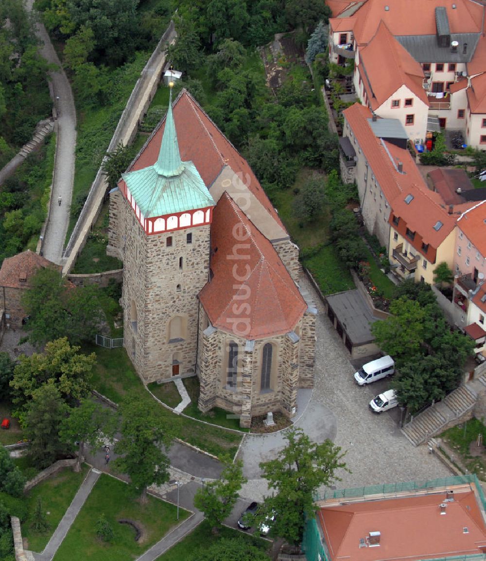 Luftaufnahme Bautzen - Michaeliskirche und Alte Wasserkunst