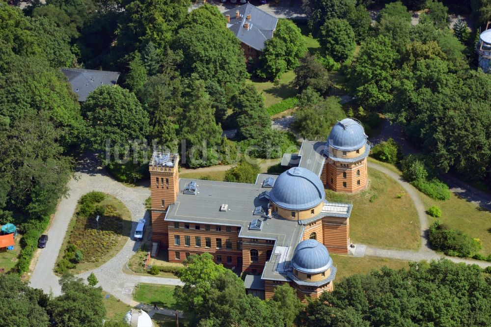 Potsdam aus der Vogelperspektive: Michelson-Haus des Potsdam-Institut für Klimaforschung im Wissenschaftspark Albert Einstein auf dem Telegrafenberg in Potsdam im Bundesland Brandenburg