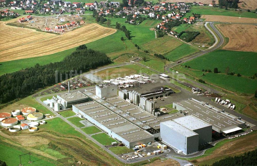 Luftaufnahme Leppersdorf - Milchhof Leppersdorf / bei Dresden der MÜLLER-Milch AG.