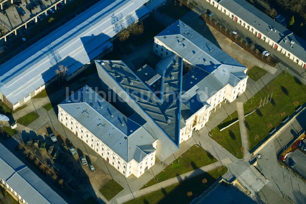 Dresden von oben - Militärhistorisches Museum der Bundeswehr ( MHM ) in Dresden im Bundesland Sachsen