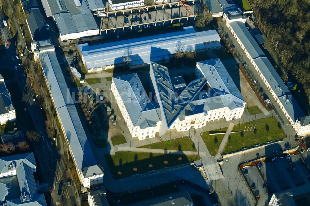 Dresden aus der Vogelperspektive: Militärhistorisches Museum der Bundeswehr ( MHM ) in Dresden im Bundesland Sachsen