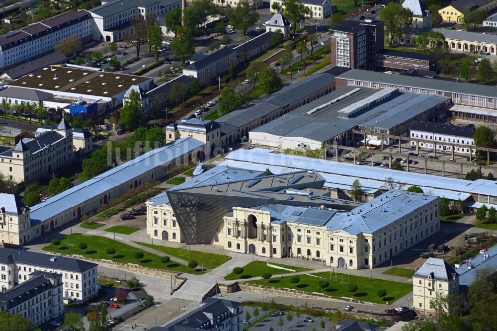 Luftaufnahme Dresden - Militärhistorisches Museum der Bundeswehr ( MHM ) in Dresden im Bundesland Sachsen