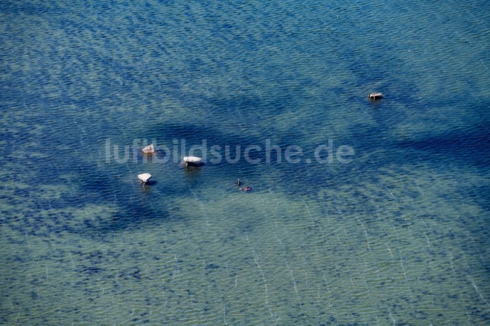 List aus der Vogelperspektive: Militärische Übungsziele im Wattenmeer der Nordsee vor List auf Sylt im Bundesland Schleswig-Holstein, Deutschland