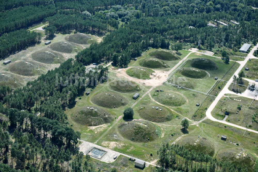 Luftaufnahme Medewitz - Mineralöl - Erdtanklager Tabeg Tanklager in Medewitz im Bundesland Brandenburg, Deutschland