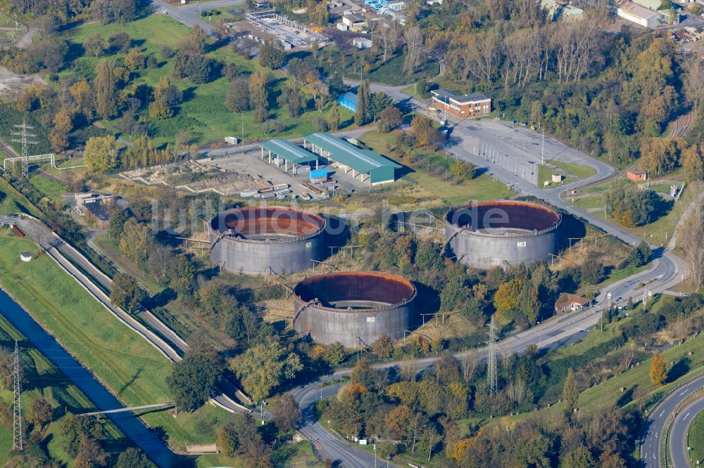 Oberhausen von oben - Mineralöl - Hochtanklager OQ Chemicals Werk Ruhrchemie in Oberhausen im Bundesland Nordrhein-Westfalen, Deutschland